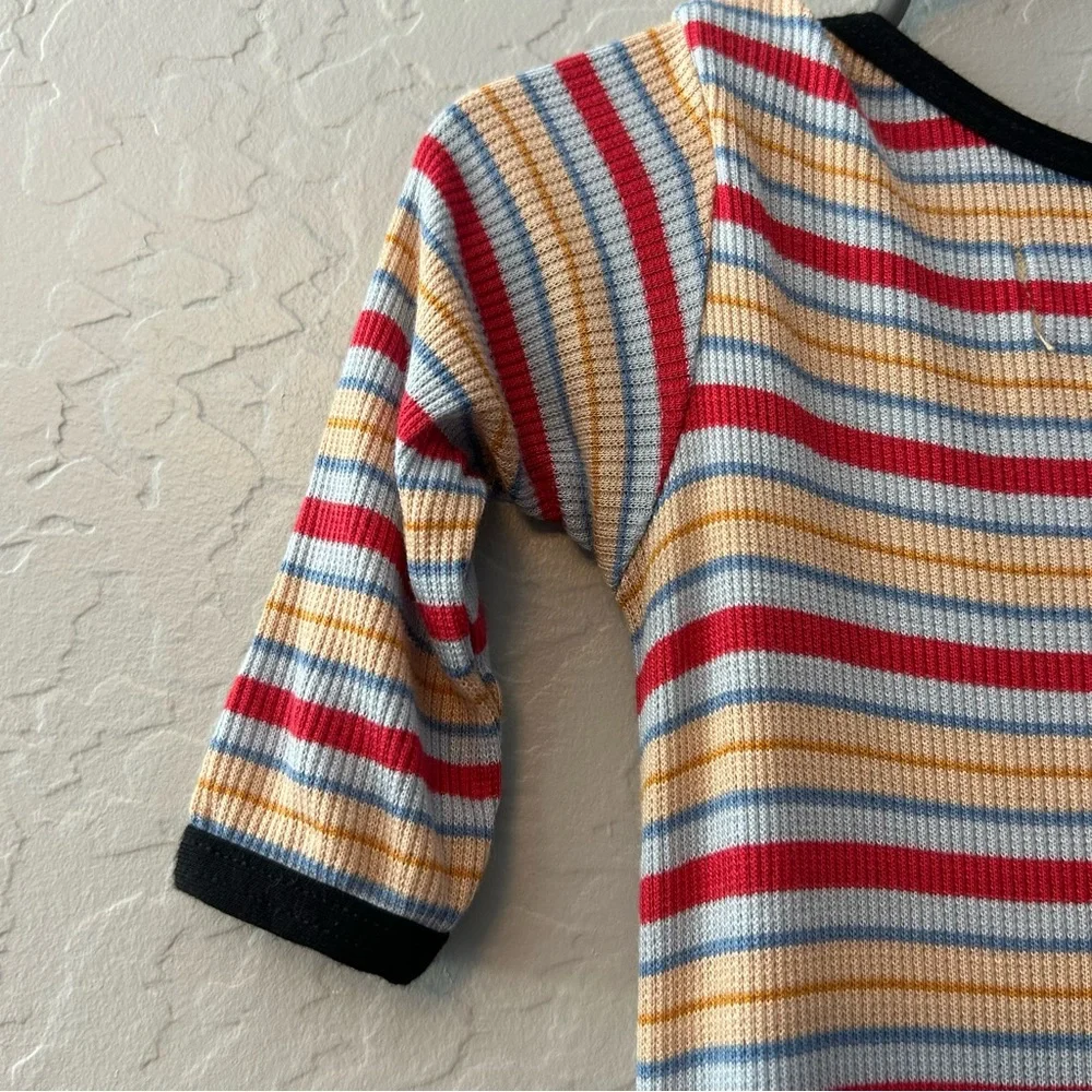 Cozys striped ribbed